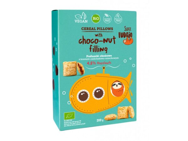 Cereálie s orieškovým krémom vegan Super Fudgio BIO 200g