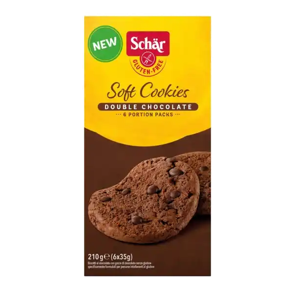 Sušienky soft cookies double chocolate, bez lepku 210g