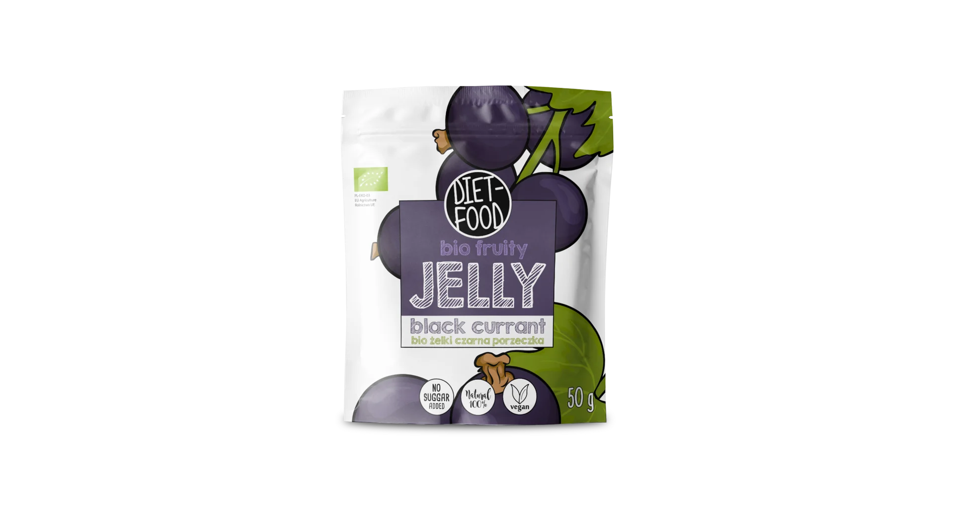 Diet food Fruity jelly čierne ribezle 50g