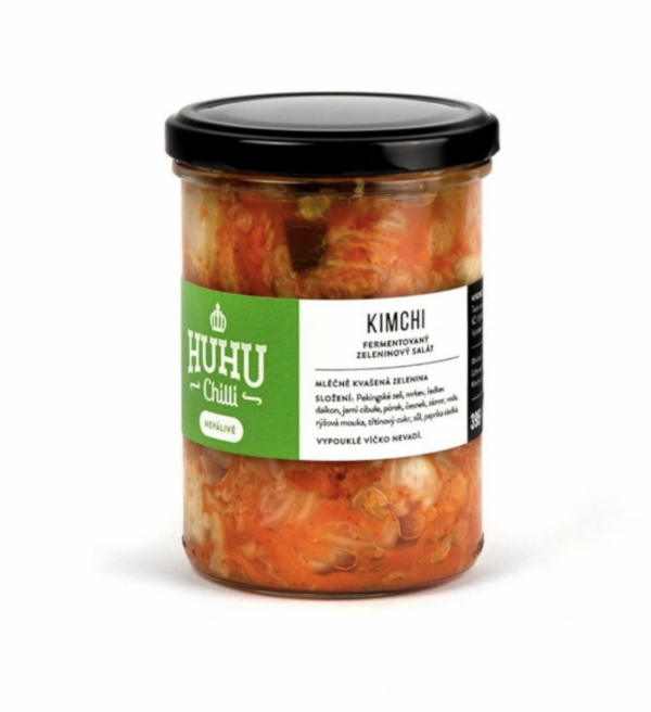 Kimchi nepálivé - fermentovaný zeleninový šalát vegan  HUHUCHILI 395g