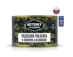 Fazuľová polievka  s údeným a klobásou 400ml