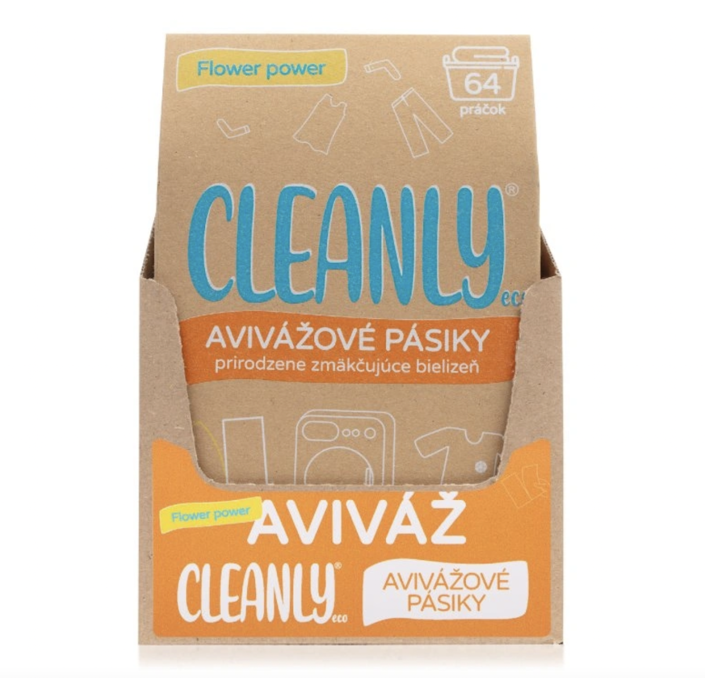 Avivážové pásiky Cleanly 64 praní Kvetinová sila 1 ks