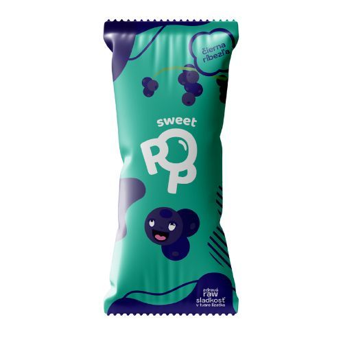 Sweet Pop čierna ríbezľa RAW lízatko 30g