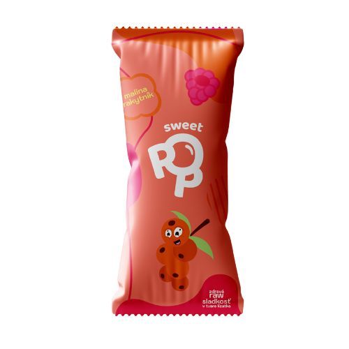 Sweet Pop malina-rakytník RAW lízatko 30g