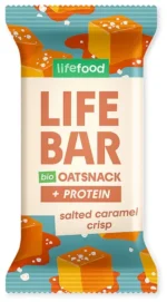 Tyčinka Lifebar Oat snack proteínová slaný karamel 40g BIO lifefood