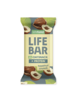 Tyčinka Lifebar Oat snack lieskovcami a čokoládou 40g BIO lifefood