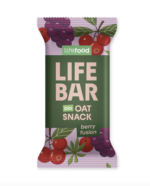 Tyčinka Lifebar Oat snack ovocný 40g BIO lifefood