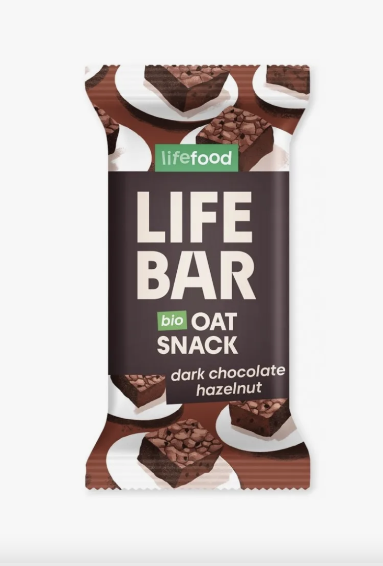 Tyčinka Lifebar Oat snack s kešu a kúskami čokolády 40g BIO lifefood