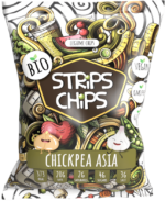 Krekry strukovinové CHICKPEA ASIA 90g BIO Strips Chips