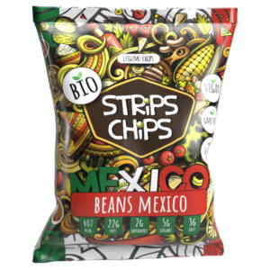 Krekry strukovinové BEANS MEXICO 90g BIO Strips Chips