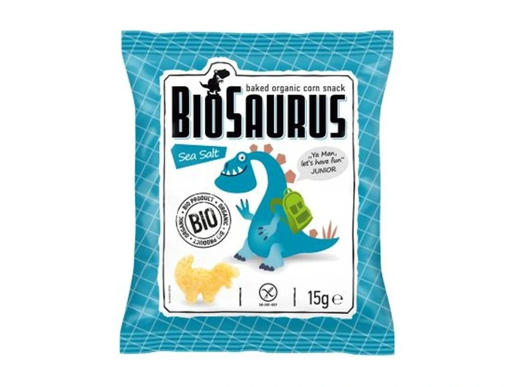 Biosaurus malý morská soľ Junior bezgluténový BIO 15g