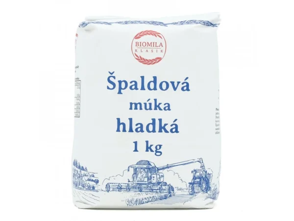 Múka špaldová hladká 1kg BIOMILA
