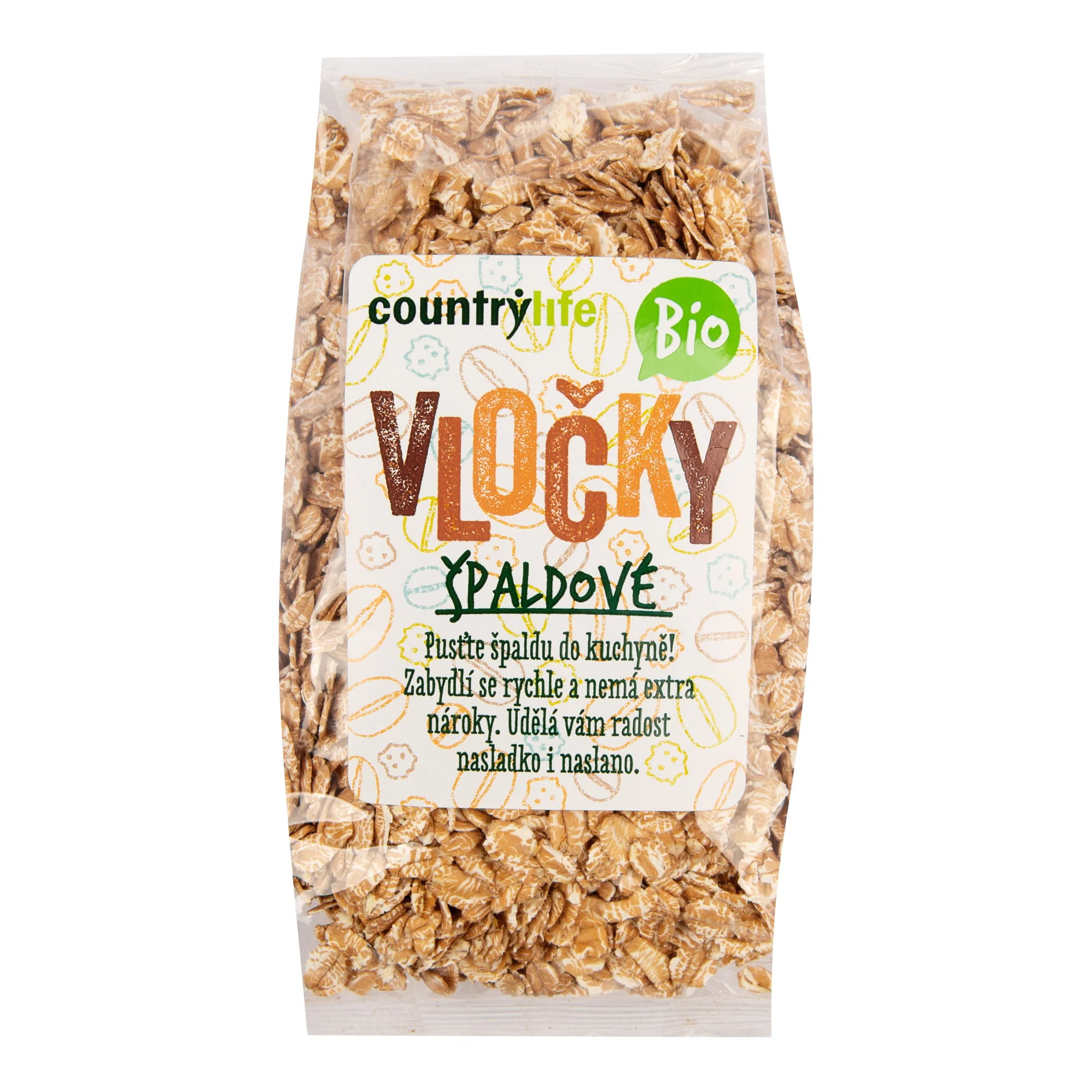 Vločky špaldové hrubé 250g BIO
