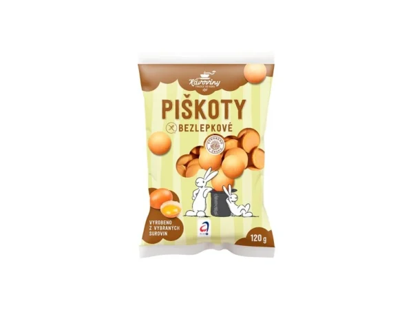Piškóty bezgluténové 120g