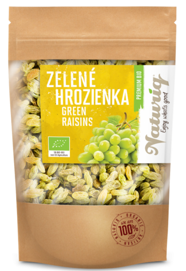 Hrozienka zelené prémium BIO RAW 125g