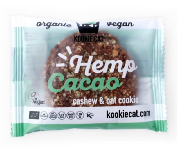 KOOKIE CAT konopné semienko kakao bezgluténový bez cukru BIO 50g
