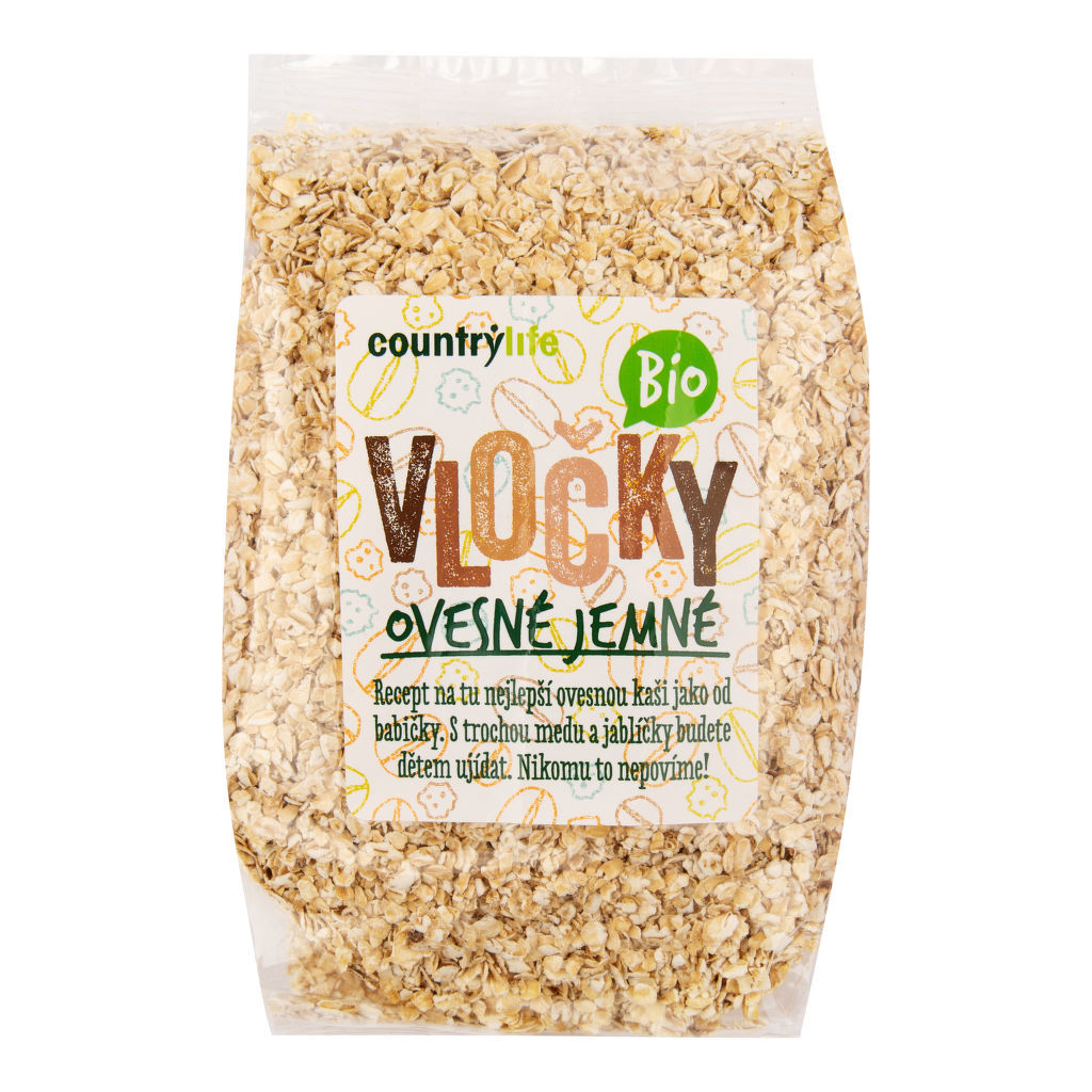 Vločky ovsené jemné 500g BIO CL