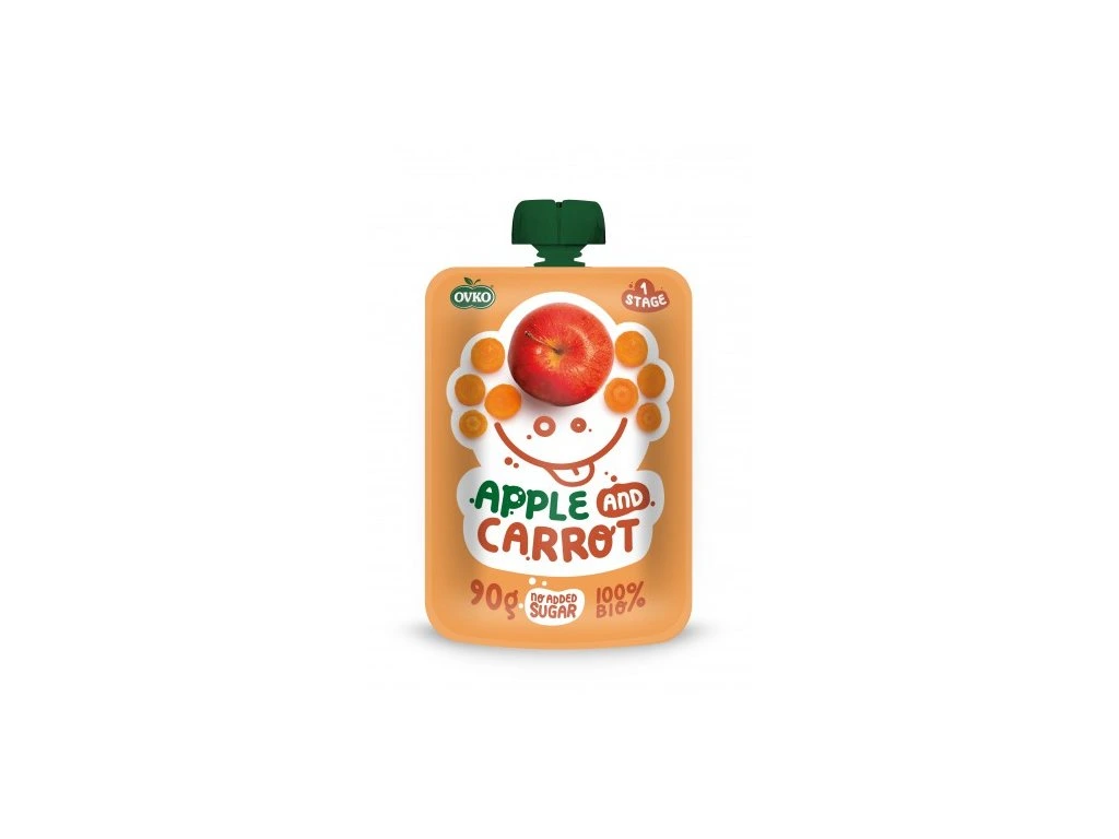 BIO Kapsička jablko karotka OVKO 90g