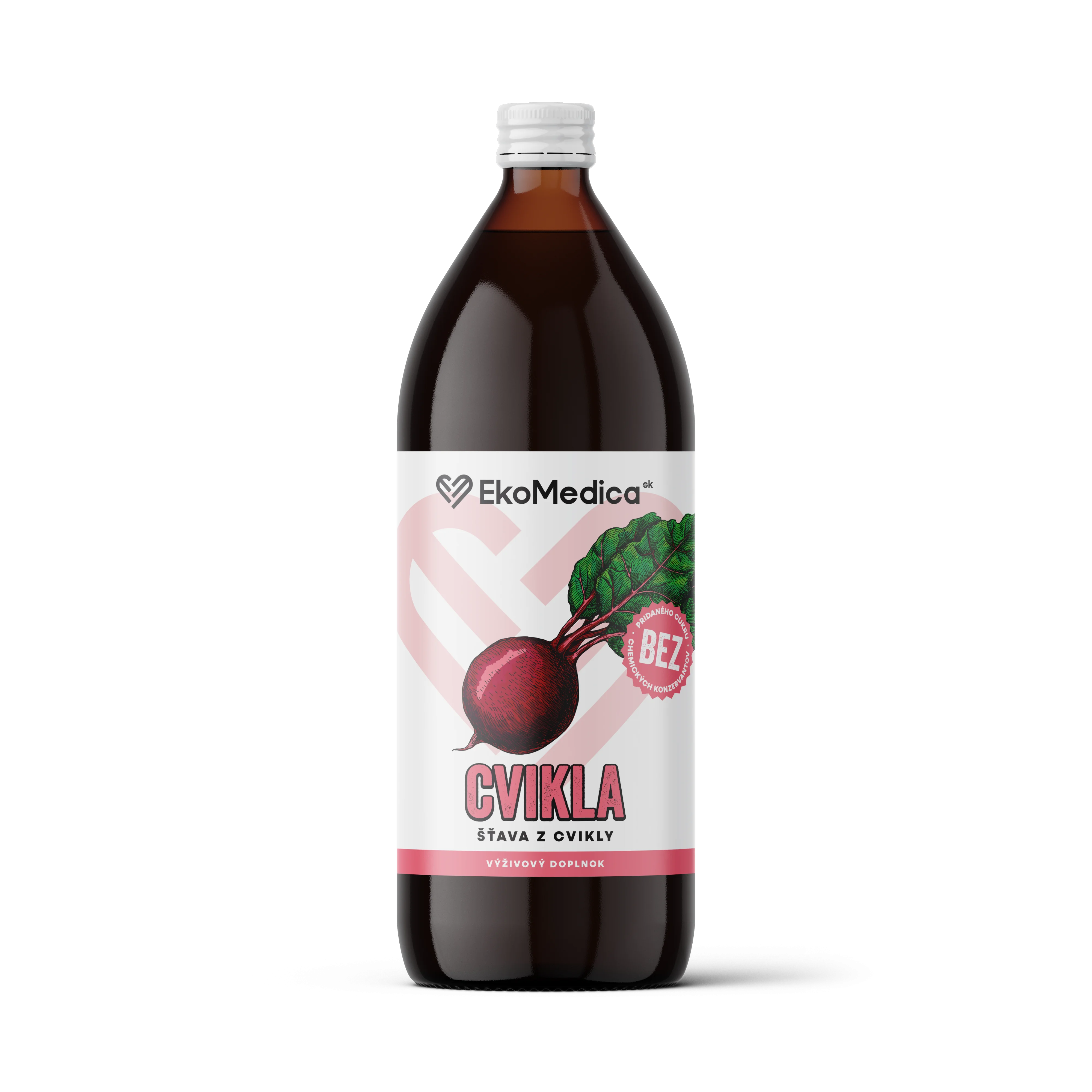 Šťava červená repa 100% 1l EKOMEDICA