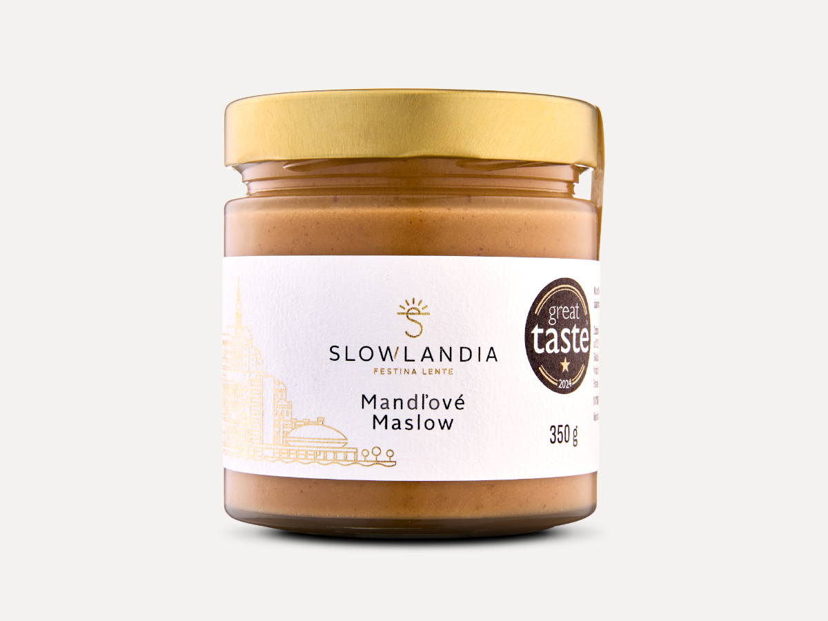 Mandľové maslow 350g natural sklo