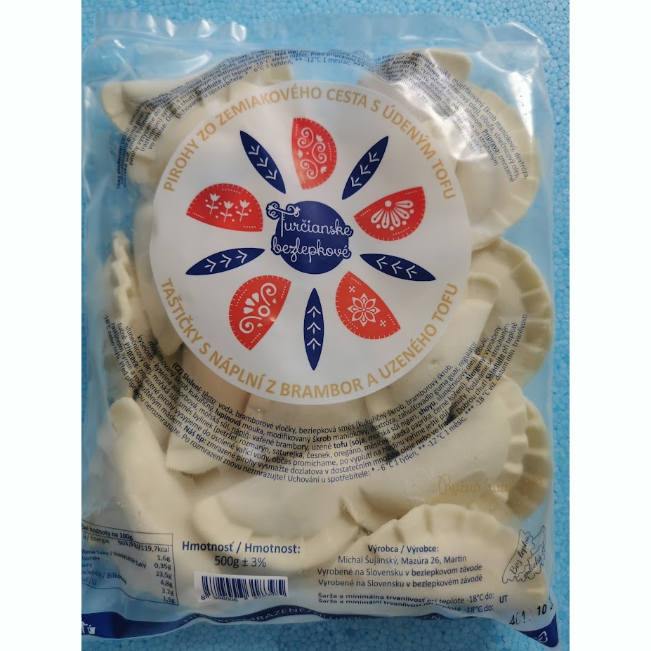 Pirohy bezlepkové zo zemiakového cesta so zemiakmi a údeným tofu 500g VEGAN