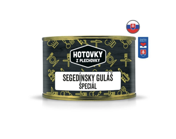Segedínsky guláš špeciál 400ml Hotovky z plechovky