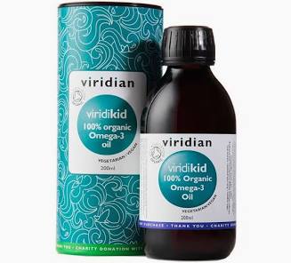 Omega 3 olej 200 ml Viridian Viridikid Organic