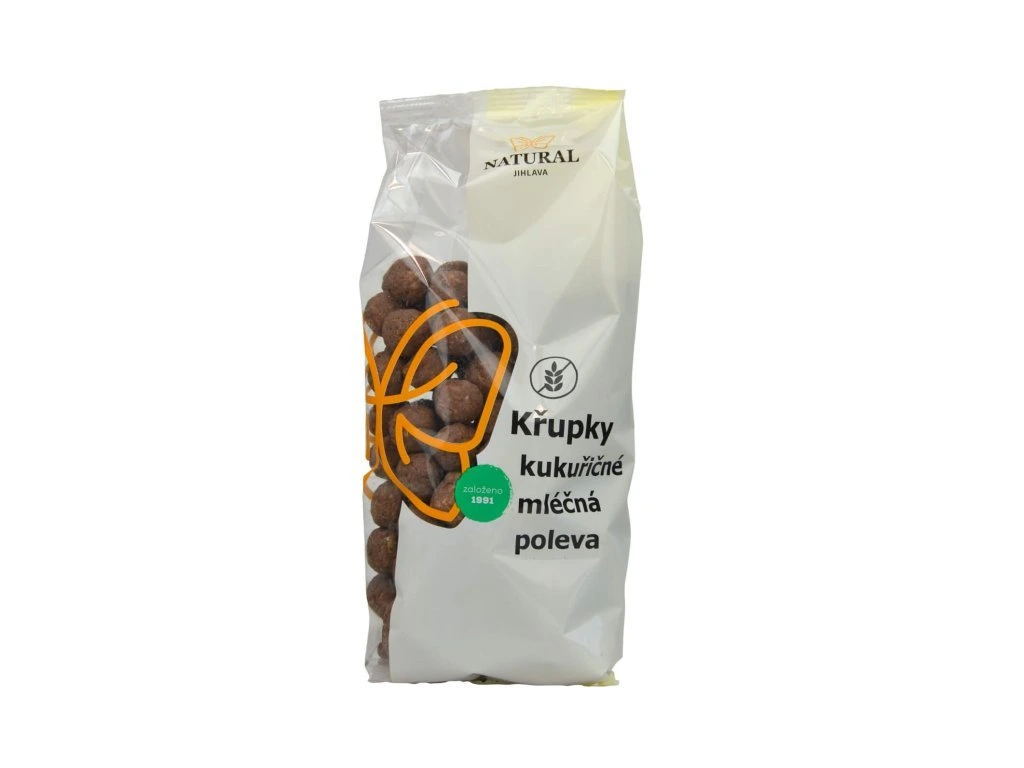 Chrumky kukuričné mliečná poleva  bez lepku Natural 140g