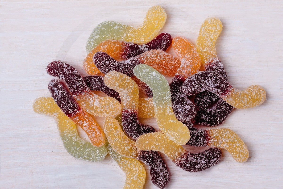 Dážďovky kyslé bez želatiny BIO bezobal 1kg