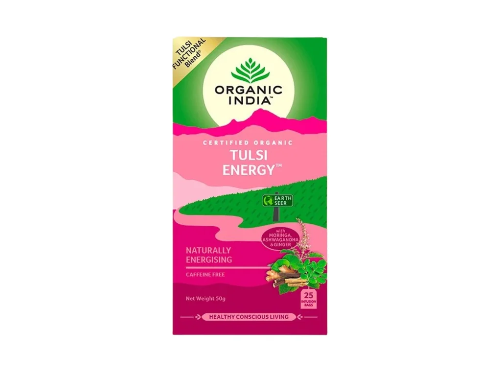 Tulsi Energy - porciovaný čaj , 25x2g Organic India