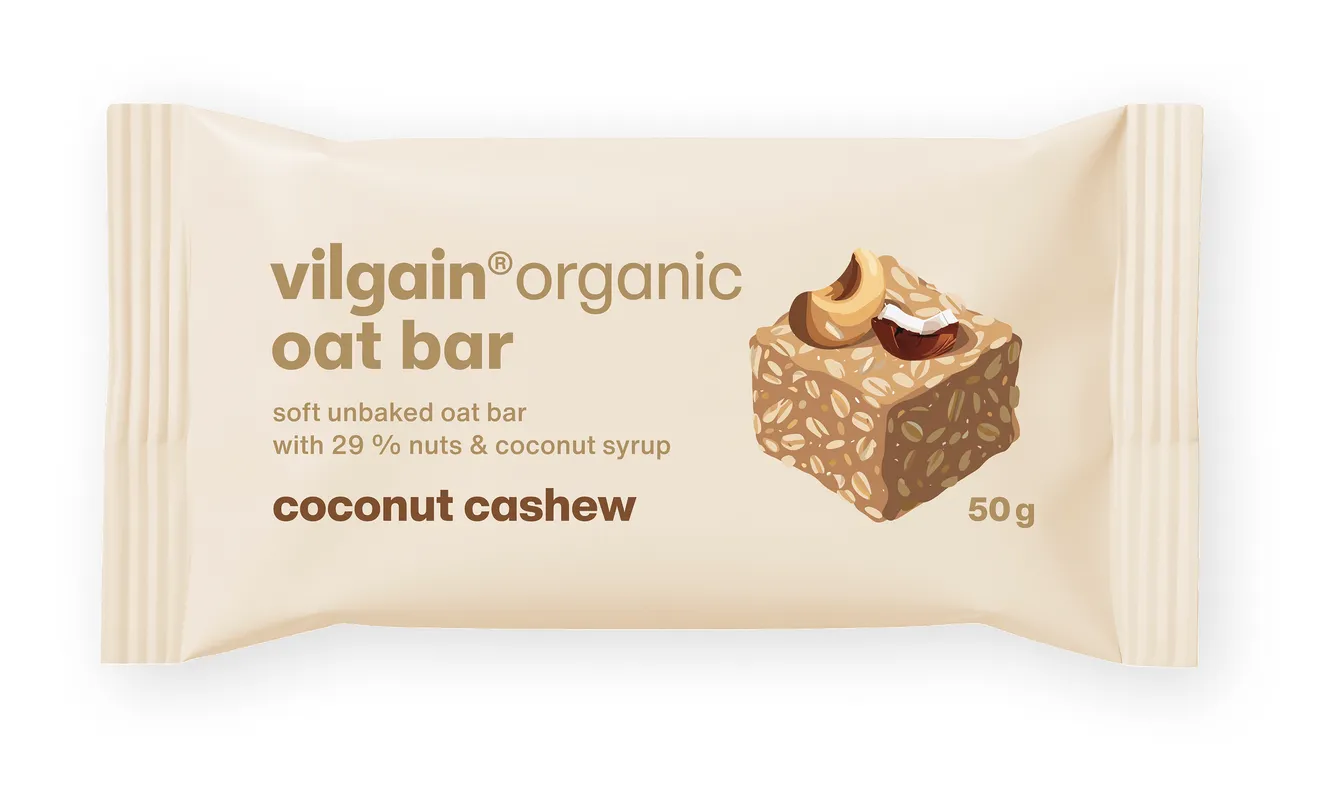 Oat Bar BIO kešu a kokos 50g Vilgain