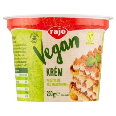 Krém vegánsky a la mascarpone 250 g Rajo